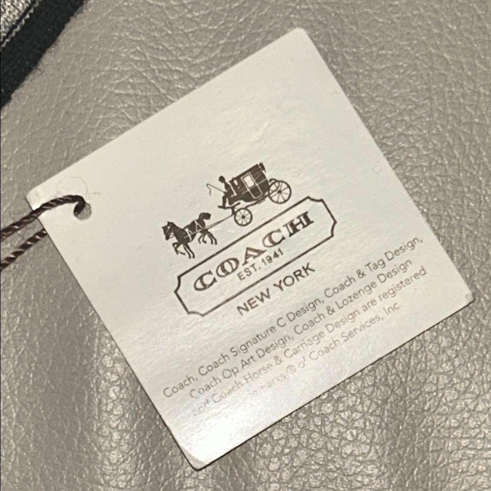 Coach Monogram Black and White Knit Muffler Scarf - Picture 3 of 6